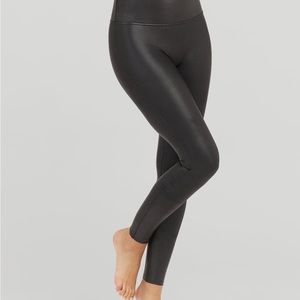 Spanx Faux Leather Leggings Black 3XL NWOT